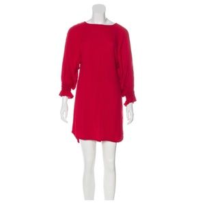 Red Maje Long-Sleeve Dress